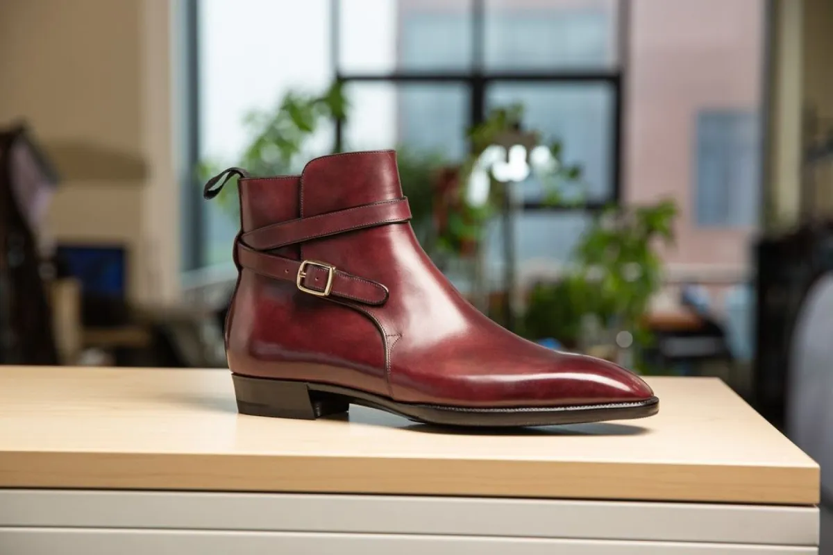 Dark Tan Leather Albon Slip On Jodhpur Boots - AW24 sold by Costoso Italiano