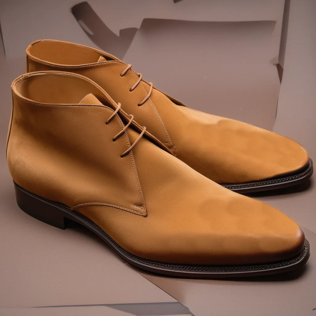 Tan Suede Leather Gabrovo Chukka Lace Up Boots sold by Costoso Italiano
