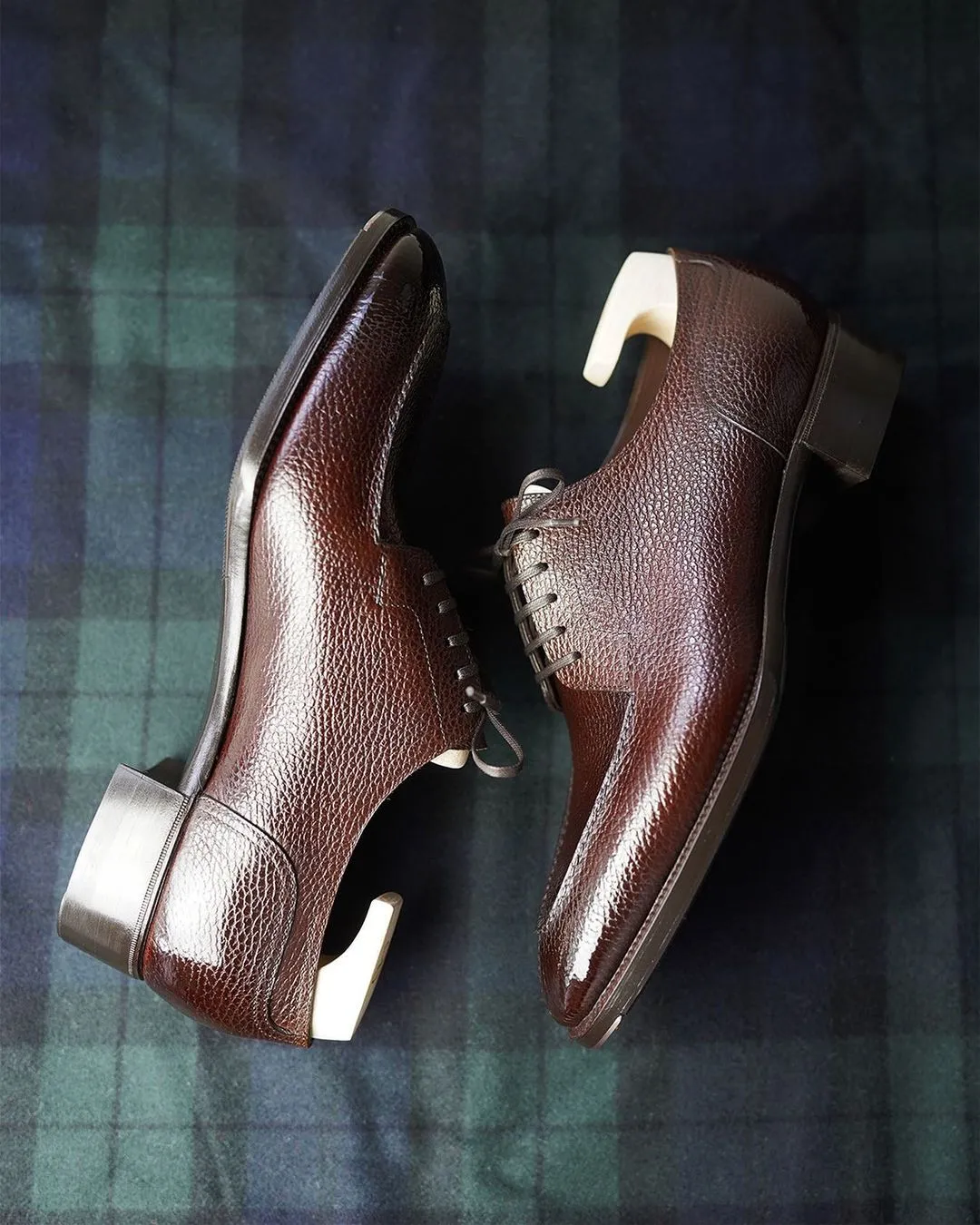 Brown Leather Leontine Derby Shoes - Formal Shoes sold by Costoso Italiano