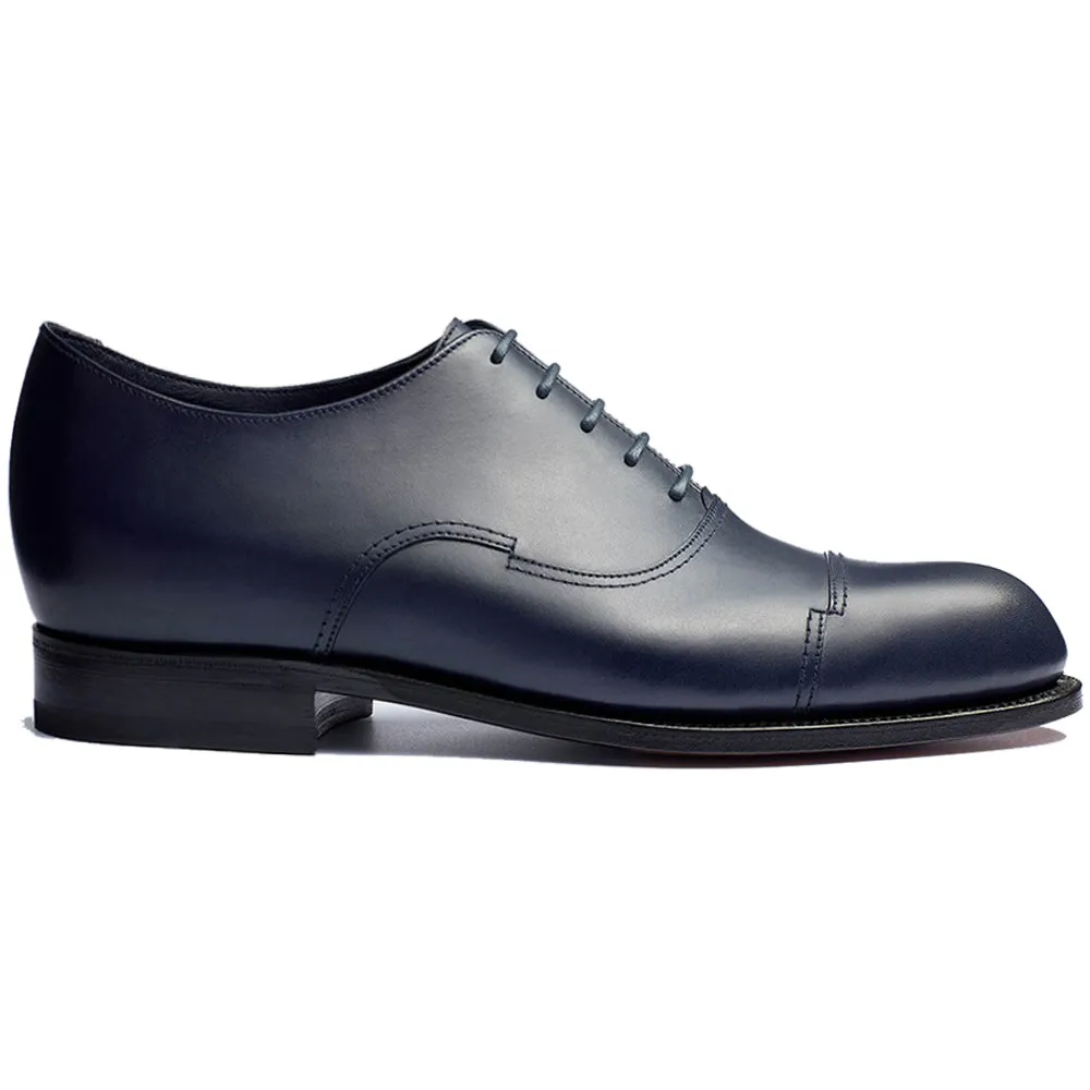 Height Increasing Navy Blue Leather Broxtowe Balmoral Oxfords sold by Costoso Italiano product image thumbnail 2