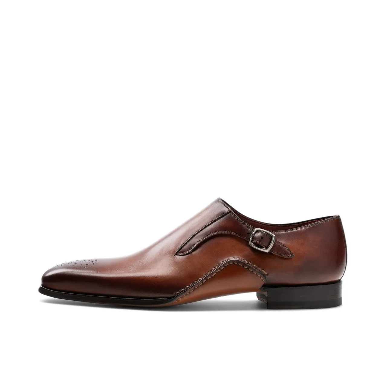 Height Increasing Brown Leather Victoria Monk Straps Shoes sold by Costoso Italiano product image thumbnail 2