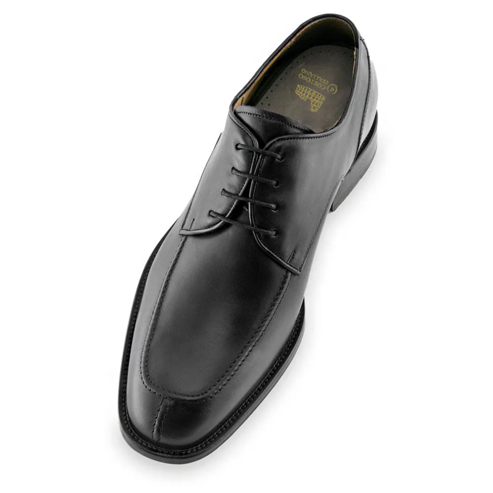 Height Increasing Black Leather Chaplelds Derby Shoes sold by Costoso Italiano product image thumbnail 4