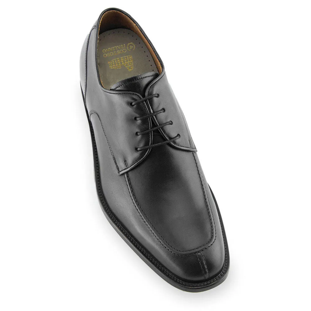 Height Increasing Black Leather Chaplelds Derby Shoes sold by Costoso Italiano product image thumbnail 3