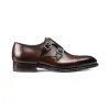 Flat Feet Shoes - Brown Leather Castle Monk Straps with Arch Support sold by Costoso Italiano