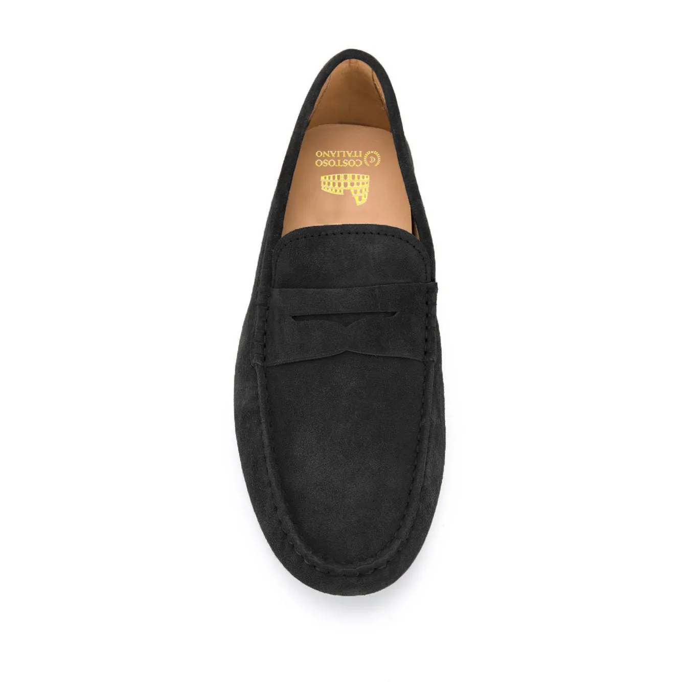 Black Suede Alcalde Penny Driving Loafers sold by Costoso Italiano product image thumbnail 3