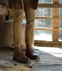 Height Increasing Tan Leather Travise Chunky Derby Boots - AW24 sold by Costoso Italiano