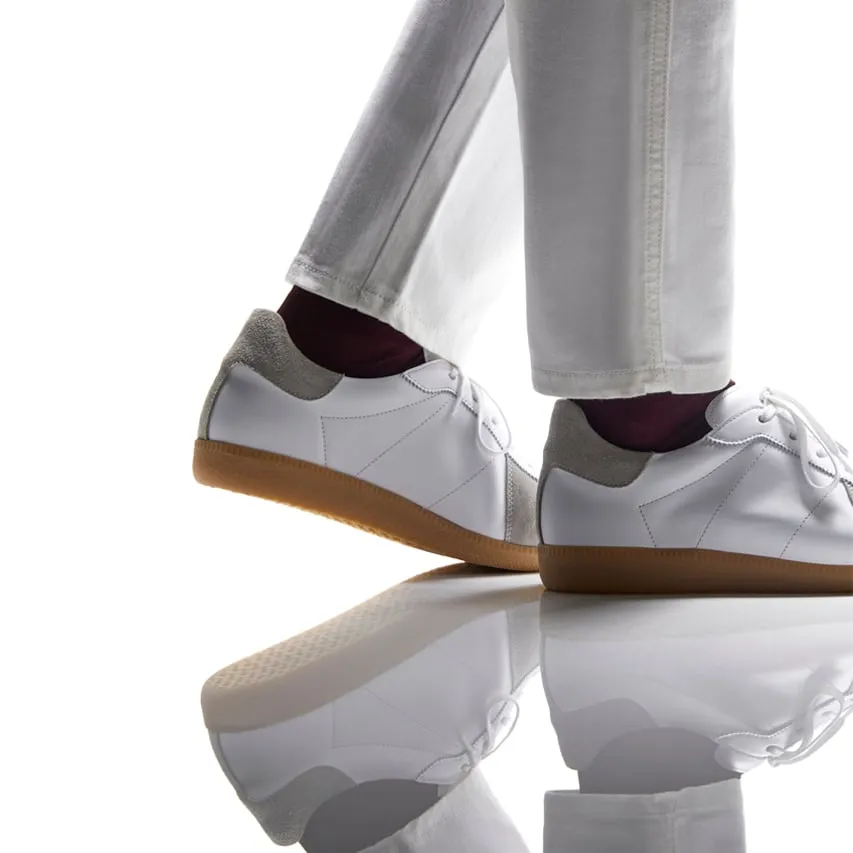 White Leather and Grey Suede Devin Lace Up Sneakers - Summer 2024 Collection sold by Costoso Italiano product image thumbnail 3