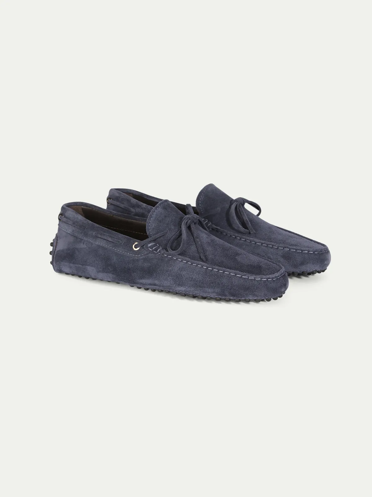 Luxury Edition - Artisian Made Steel Blue Italian Suede Ophelia Driving Loafers - AW24 sold by Costoso Italiano product image thumbnail 2