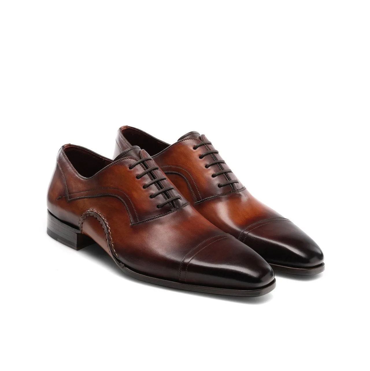 Flat Feet Shoes - Brown Leather Byron Bay Oxfords Shoes with Arch Support sold by Costoso Italiano