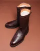 Copy of Brown Leather and Suede Priam Long High Boots with Fleece Lining - AW24 sold by Costoso Italiano