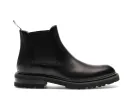 Height Increasing Black Leather Ferneto Chunky Chelsea Boots - Hiking and Trekking Boots sold by Costoso Italiano