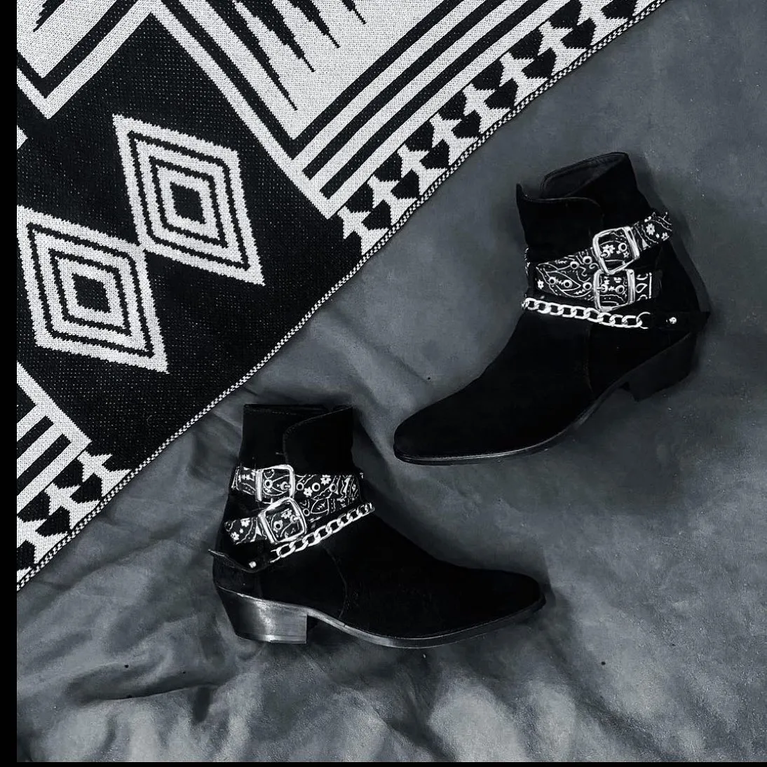 Height Increasing Black Italian Leather Cantane Slip On Jodhpur Boots sold by Costoso Italiano product image thumbnail 2