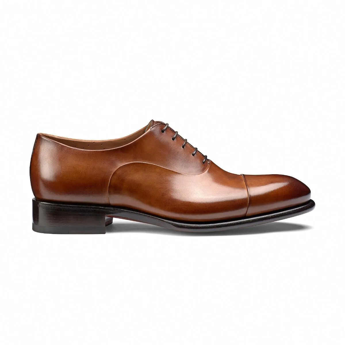 Height Increasing Tan Leather Woodford Balmoral Toe Cap Oxfords - Formal Shoes sold by Costoso Italiano product image thumbnail 2