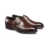 Height Increasing Brown Leather Bromley Monk Straps sold by Costoso Italiano