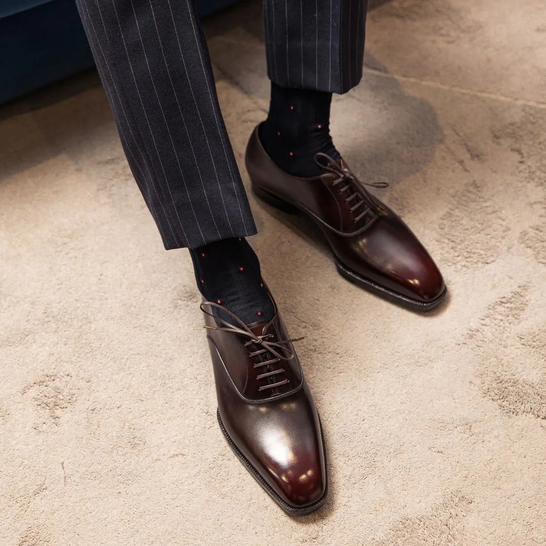 Brown Leather Tangier Oxford Shoes - AW24 sold by Costoso Italiano product image thumbnail 2