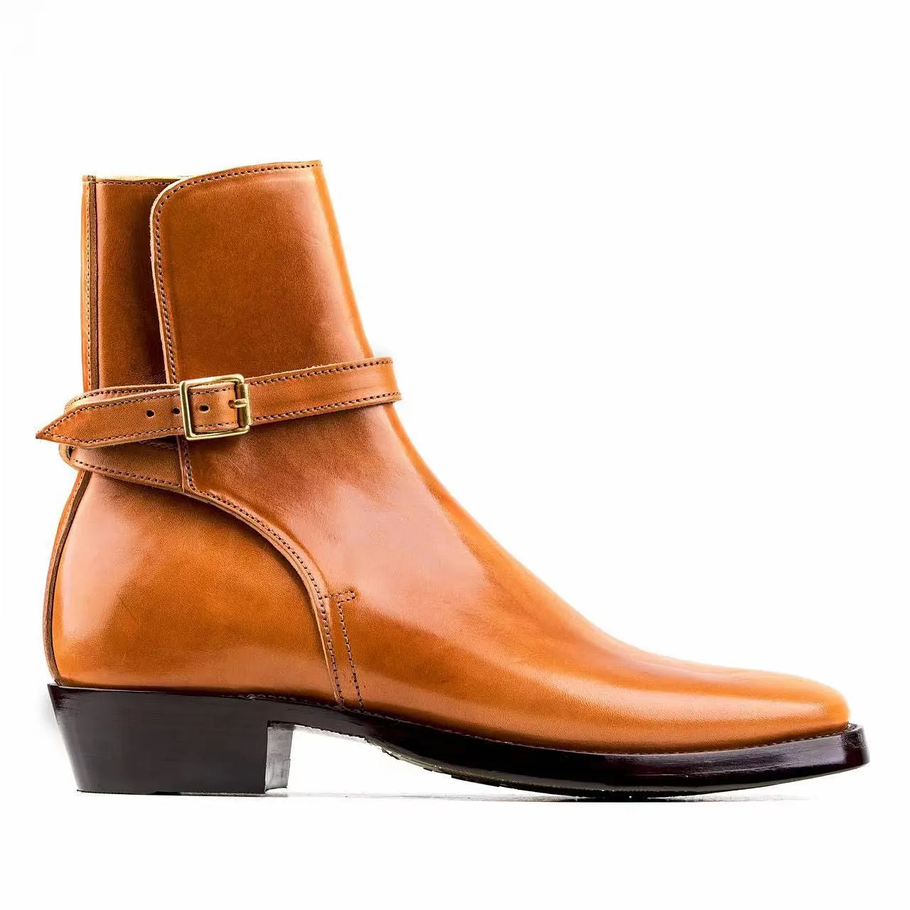 Tan Leather Hamlets Slip-on Boots sold by Costoso Italiano product image thumbnail 2