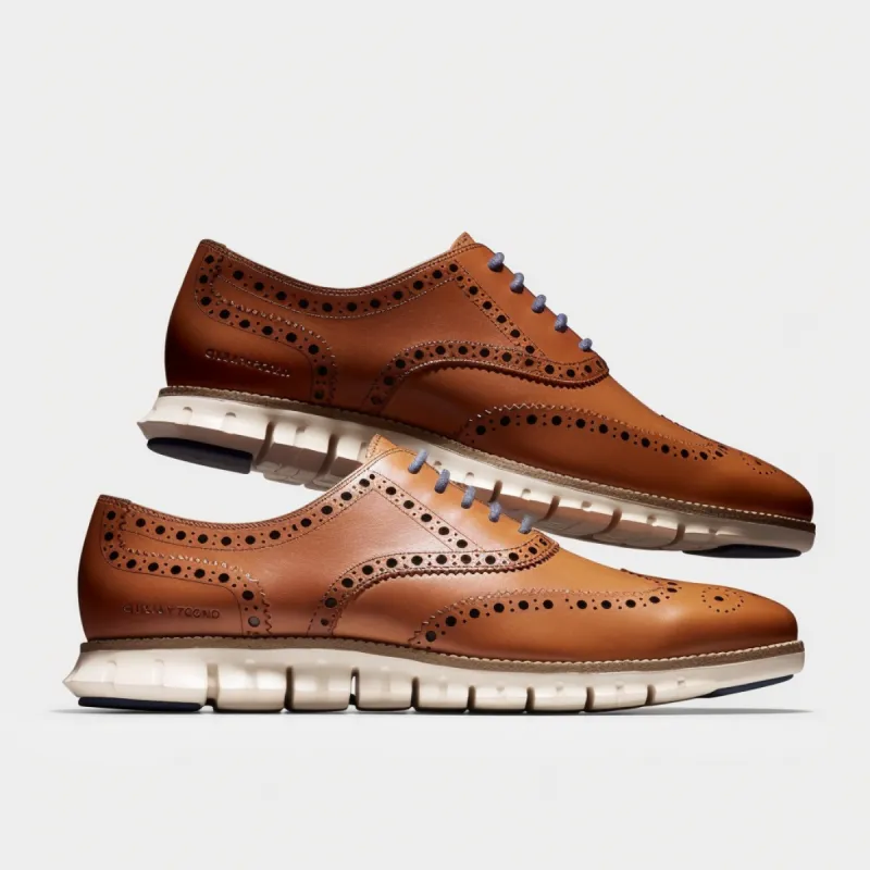 Tan Leather Evaristo Lace Up Oxfords with White Hybrid Sole (Extra Blue, Brown and Tan Laces Included) - Summer 2024 Collection sold by Costoso Italiano