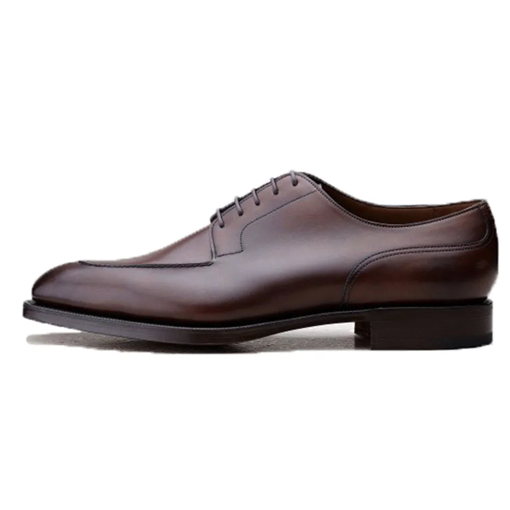 Height Increasing Brown Leather Hamlet Derby Shoes sold by Costoso Italiano product image thumbnail 2