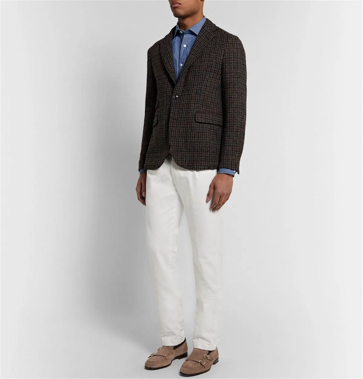 Black Suede Leather Lezione Monk Straps sold by Costoso Italiano product image thumbnail 2