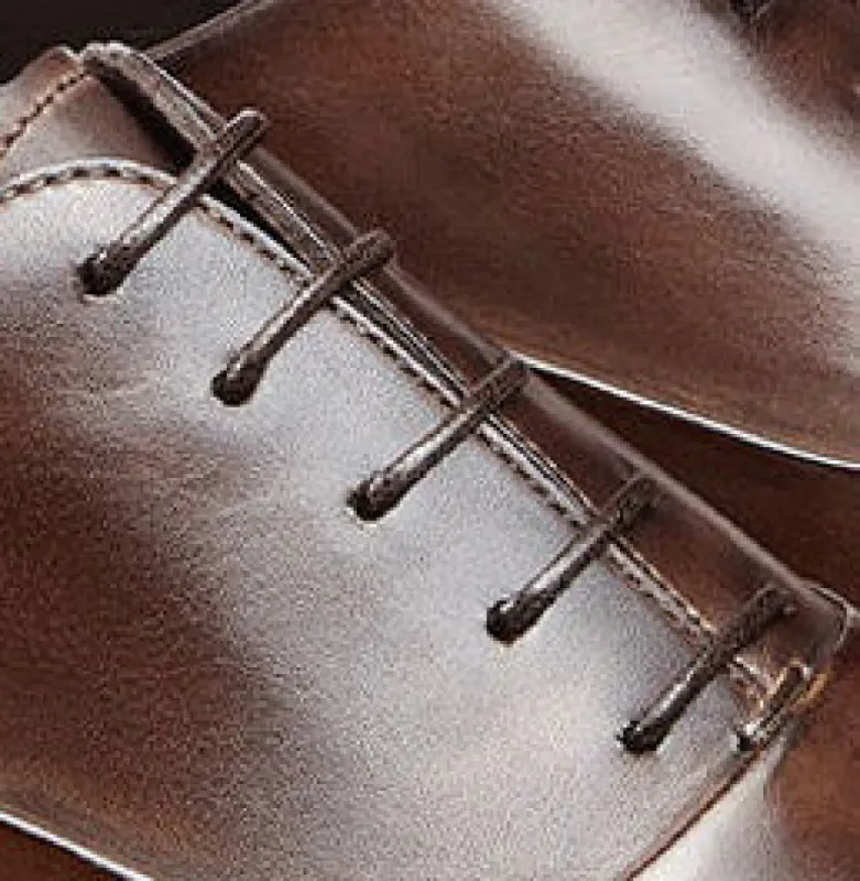 Brown Round Dress Shoes Laces sold by Costoso Italiano