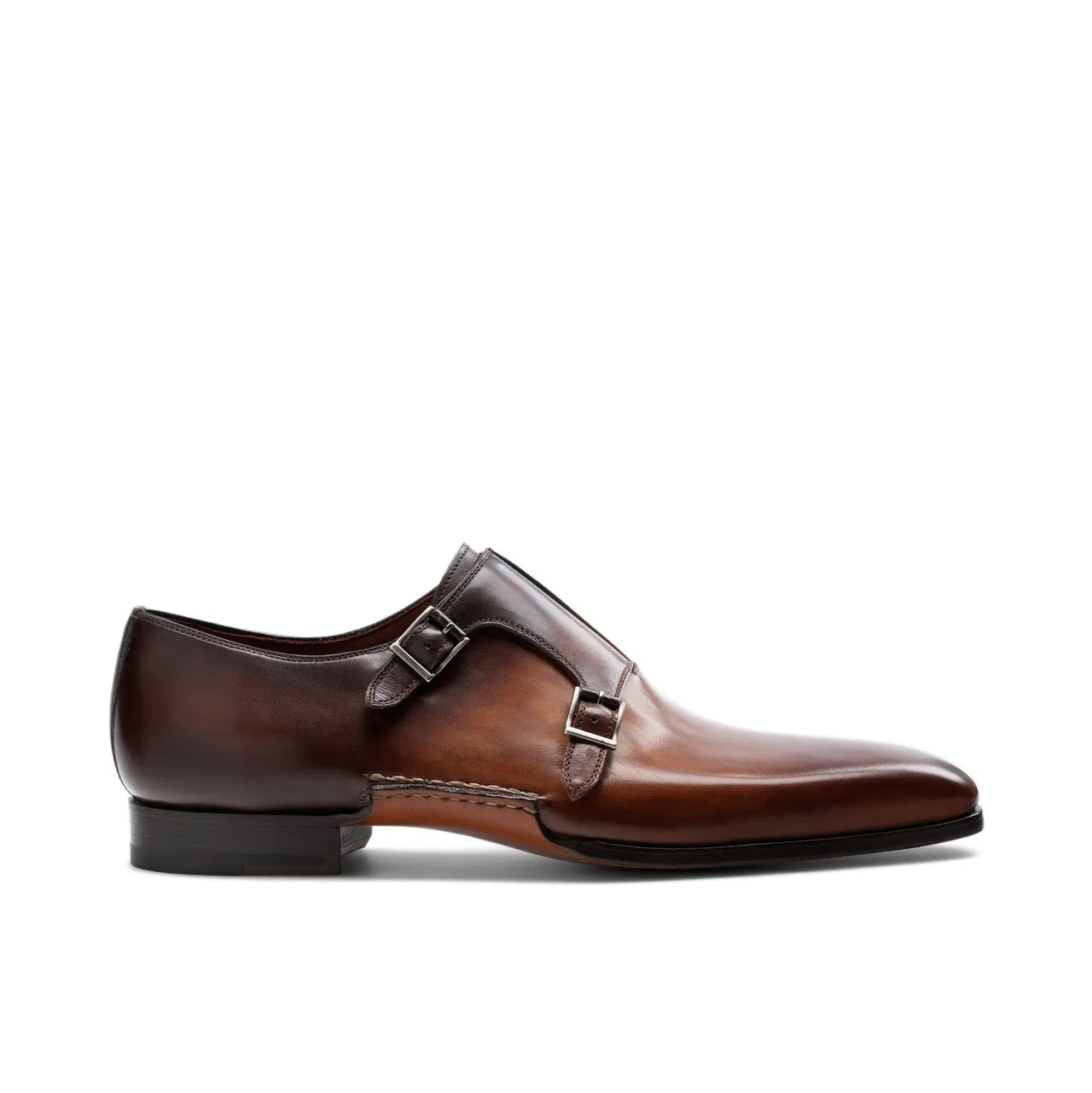 Tan & Brown Leather Ballina Monk Straps Shoes sold by Costoso Italiano product image thumbnail 2