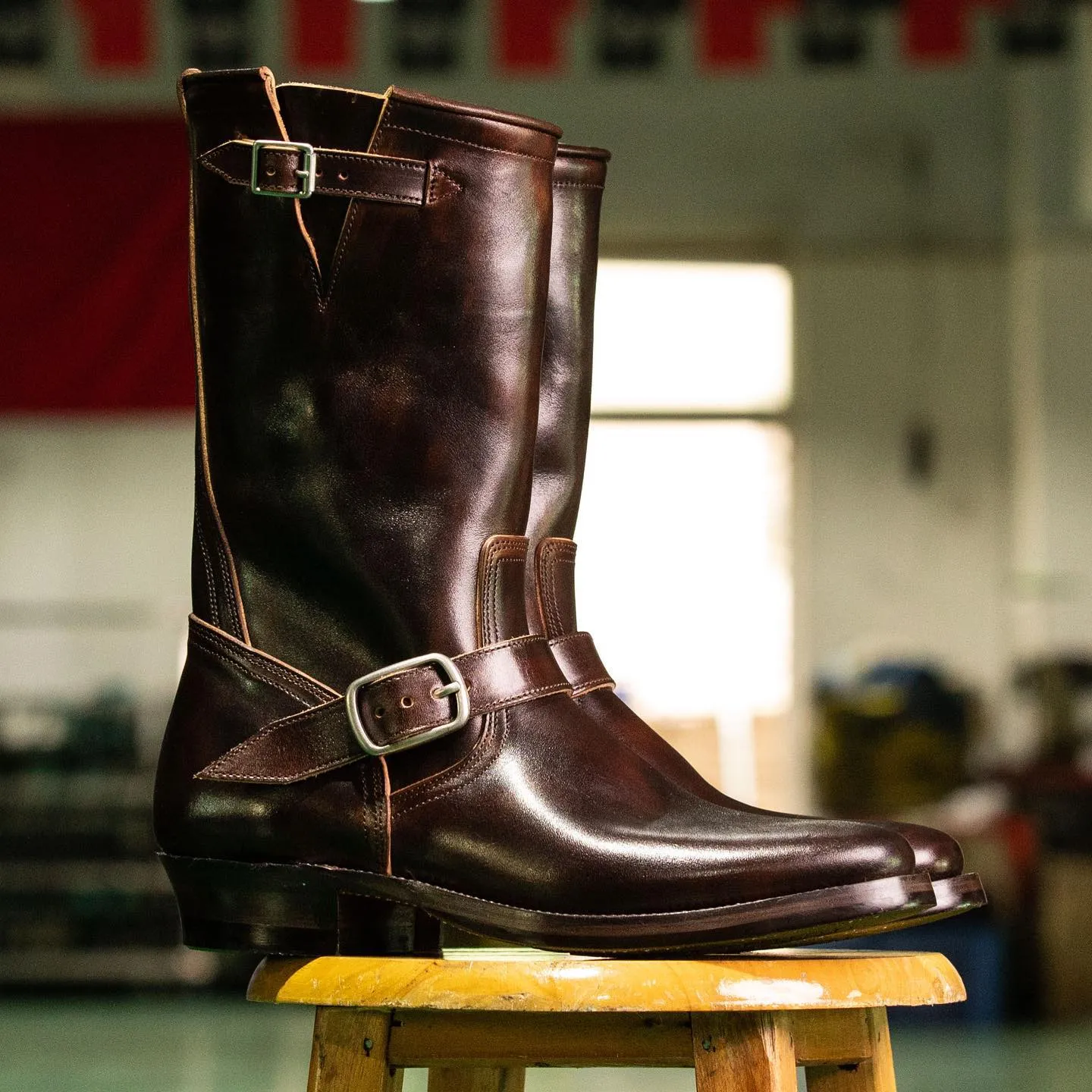 Tan Leather Noble Navigator Slip On Long Jodhpur Boots - Summer 2024 Collection sold by Costoso Italiano