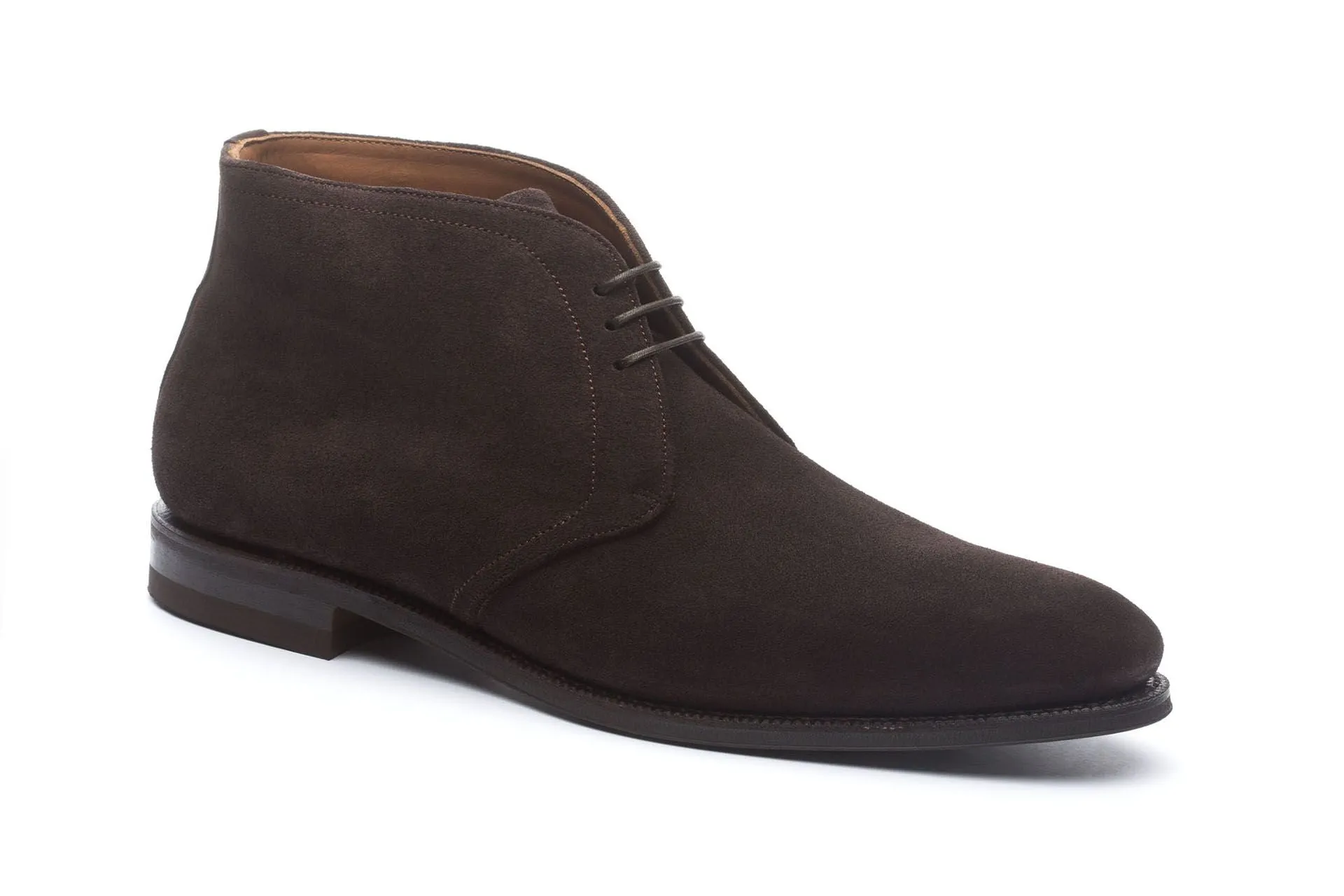 Height Increasing Brown Suede Fenland Lace Up Chukka Boots sold by Costoso Italiano product image thumbnail 3