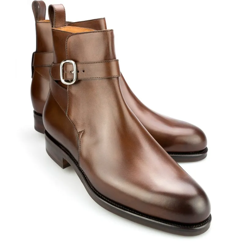 Height Increasing Brown Leather Thurnby Jodhpur Boots sold by Costoso Italiano