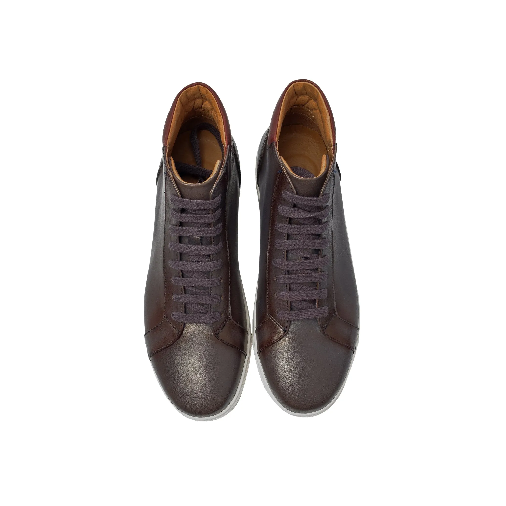 Brown Leather Angus Sneaker Boots sold by Costoso Italiano product image thumbnail 3