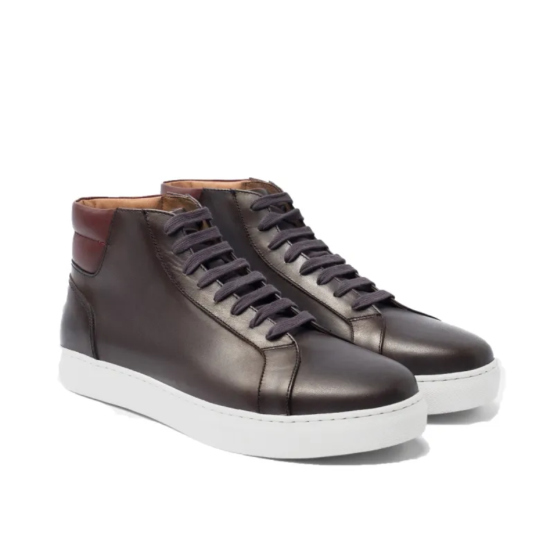 Brown Leather Angus Sneaker Boots sold by Costoso Italiano