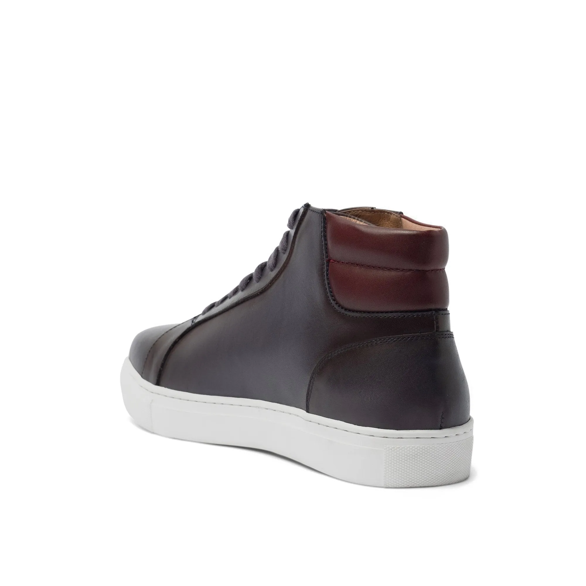 Brown Leather Angus Sneaker Boots sold by Costoso Italiano product image thumbnail 4