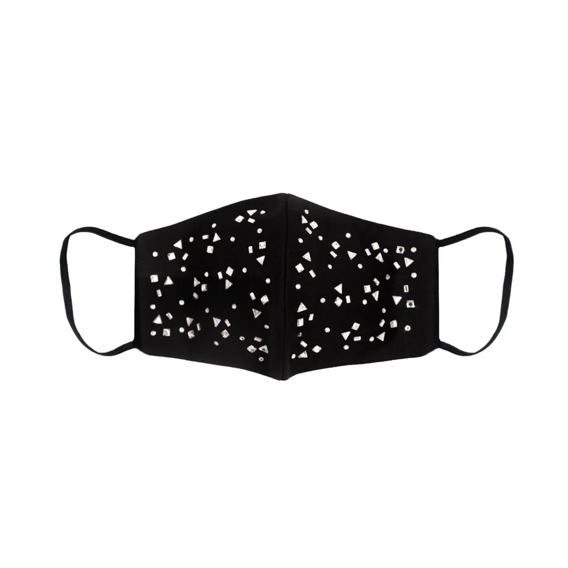 Black Silk Mask with Swarovski Crystals sold by Costoso Italiano