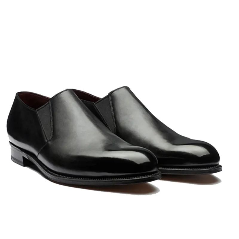 Black Leather Worthing Loafers - Formal Shoes sold by Costoso Italiano