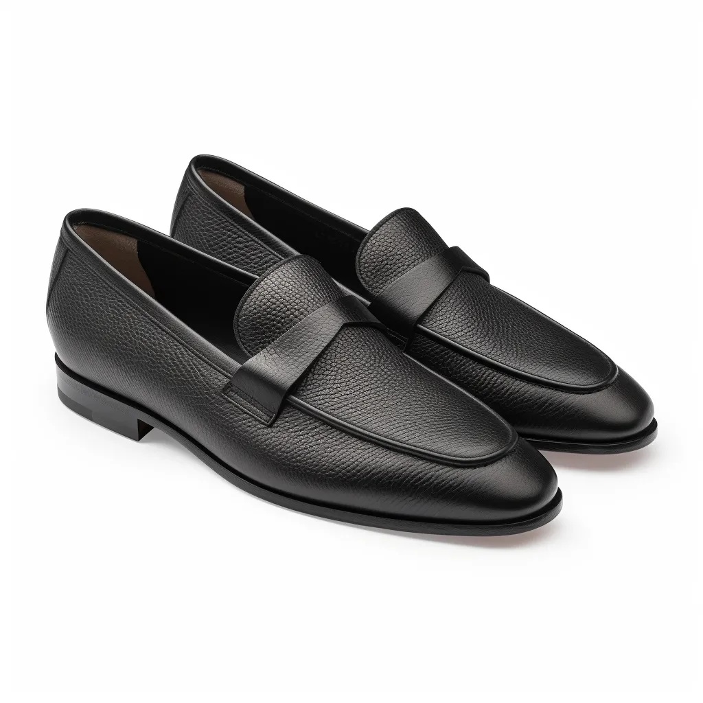Black Leather Lucian Slip On Unlined Loafers - Comfort First Edition - Casual Shoes Collection sold by Costoso Italiano