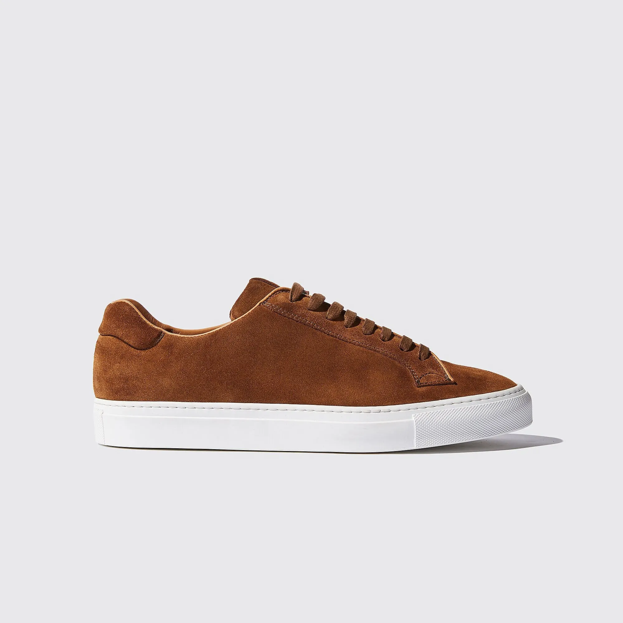 Tan Suede Logan Lace Up Sneakers - AW24 sold by Costoso Italiano product image thumbnail 2