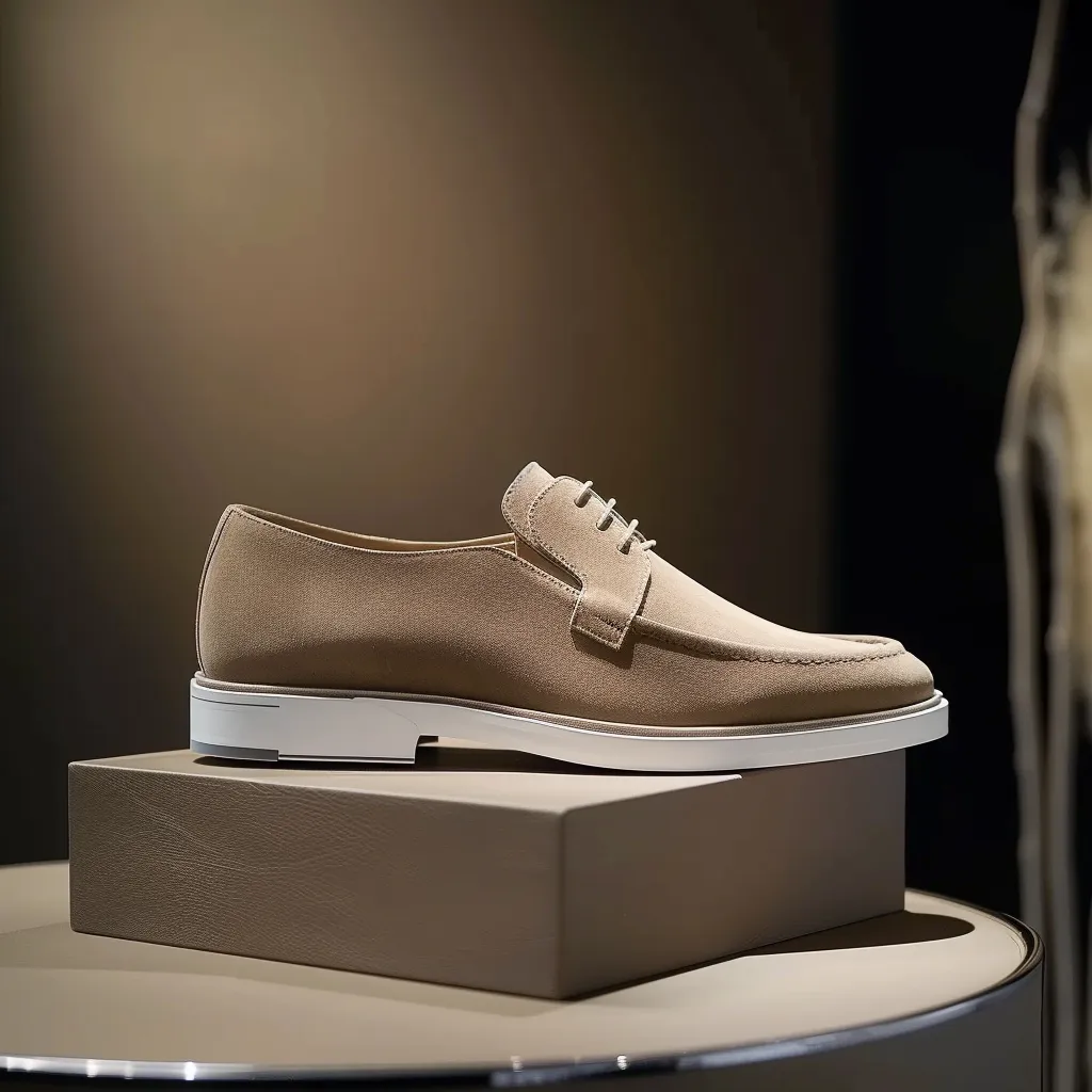 Beige Suede Gennar Loafers sold by Costoso Italiano