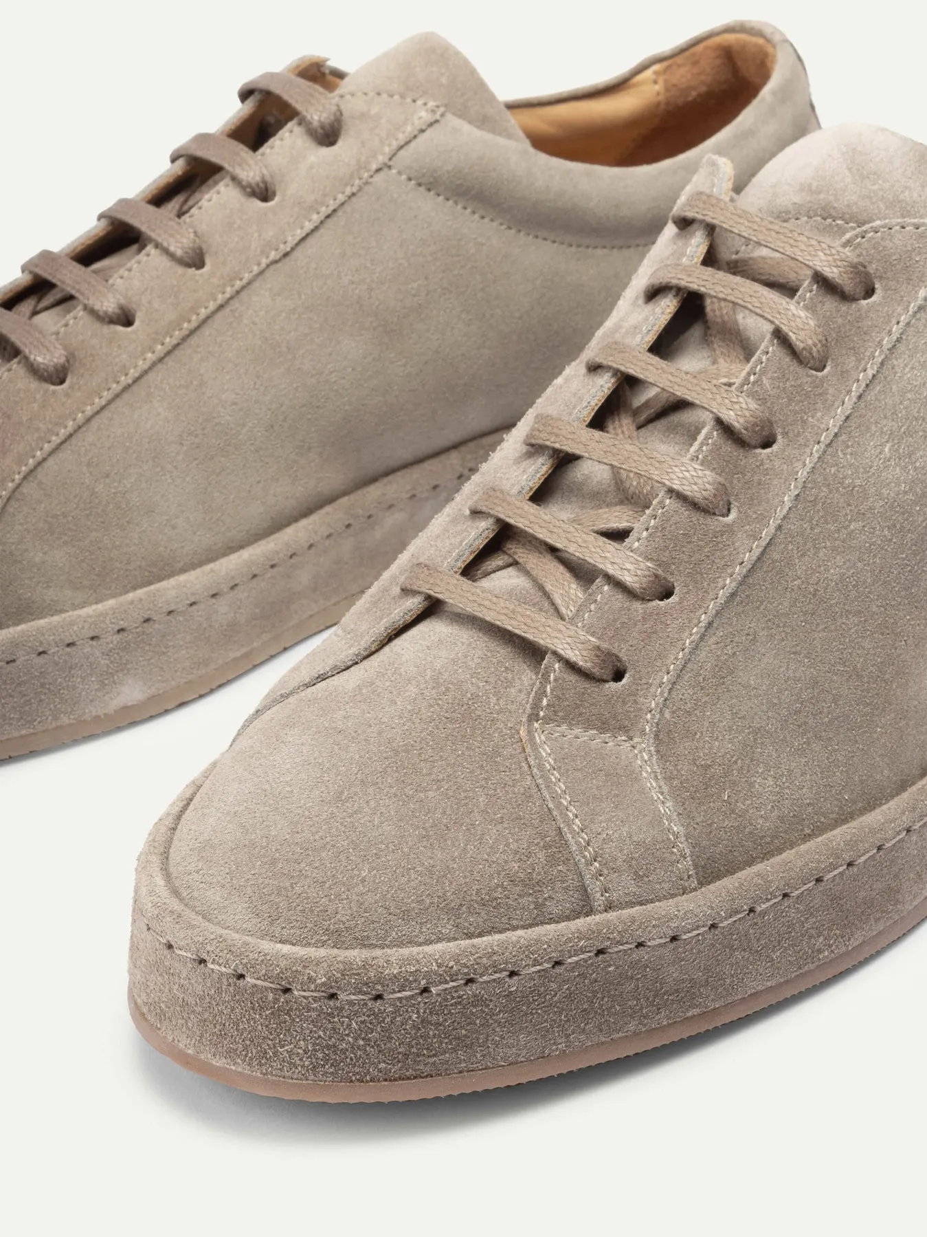 Height Increasing Grey Suede Eirene Lace Up Sneakers - AW24 sold by Costoso Italiano product image thumbnail 5