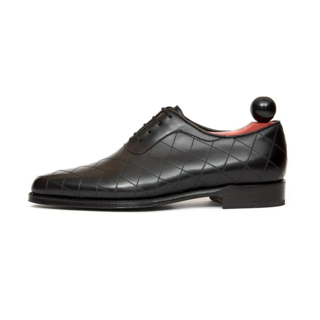 Flat Feet Shoes - Black Leather Copnor Oxfords with Arch Support sold by Costoso Italiano product image thumbnail 2
