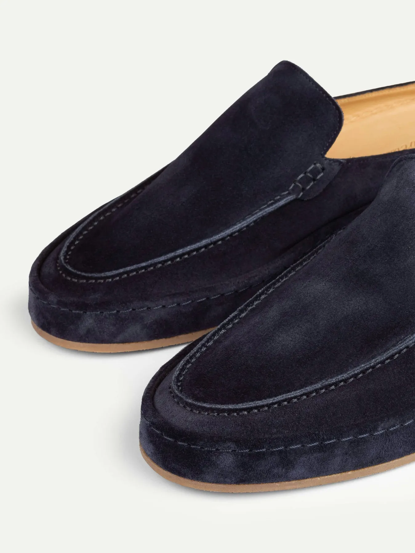 Navy Blue Suede Celeste Calm Mule Loafers - AW24- Casual Shoes Collection sold by Costoso Italiano product image thumbnail 5