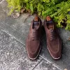 Norwegian Welted Brown Suede Larissa Derby Shoes - AW24 sold by Costoso Italiano