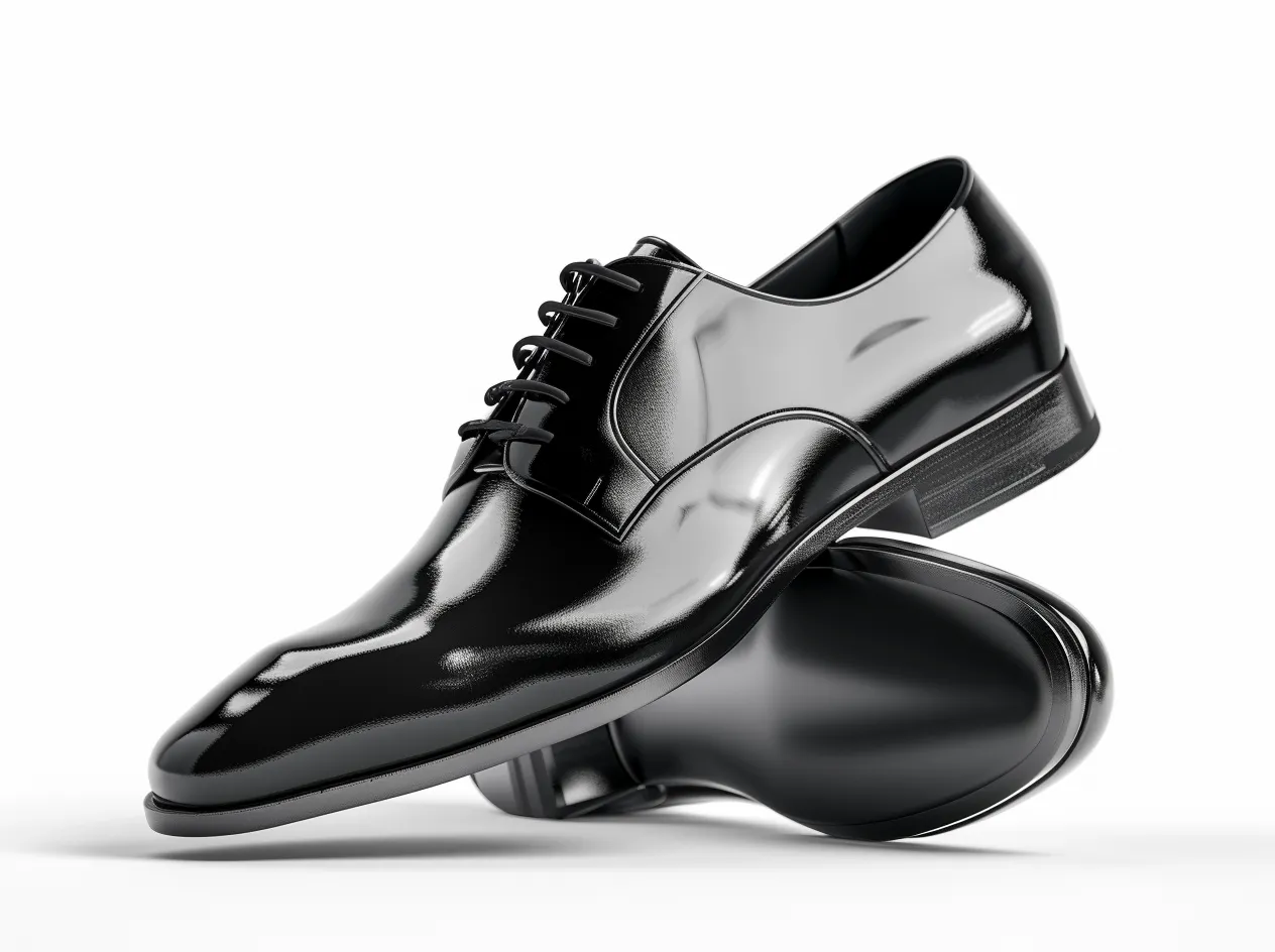 Black Leather Wheatfield Oxford with Pointed Toe Cap - Summer 2024 Collection sold by Costoso Italiano product image thumbnail 3