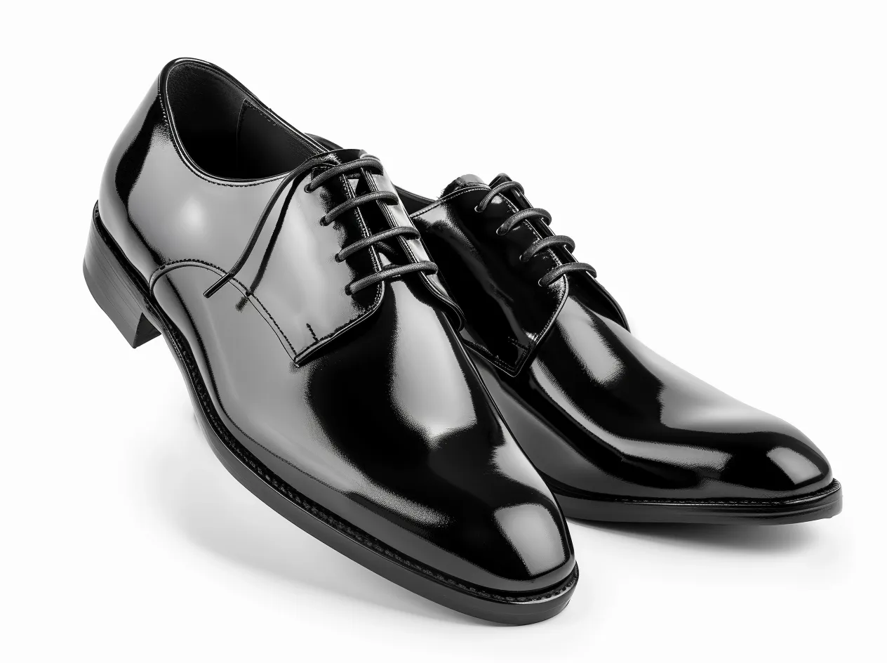 Black Leather Wheatfield Oxford with Pointed Toe Cap - Summer 2024 Collection sold by Costoso Italiano product image thumbnail 2