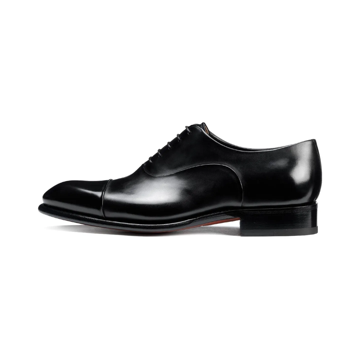 Black Leather Woodford Balmoral Toe Cap Oxfords - Formal Shoes sold by Costoso Italiano product image thumbnail 3