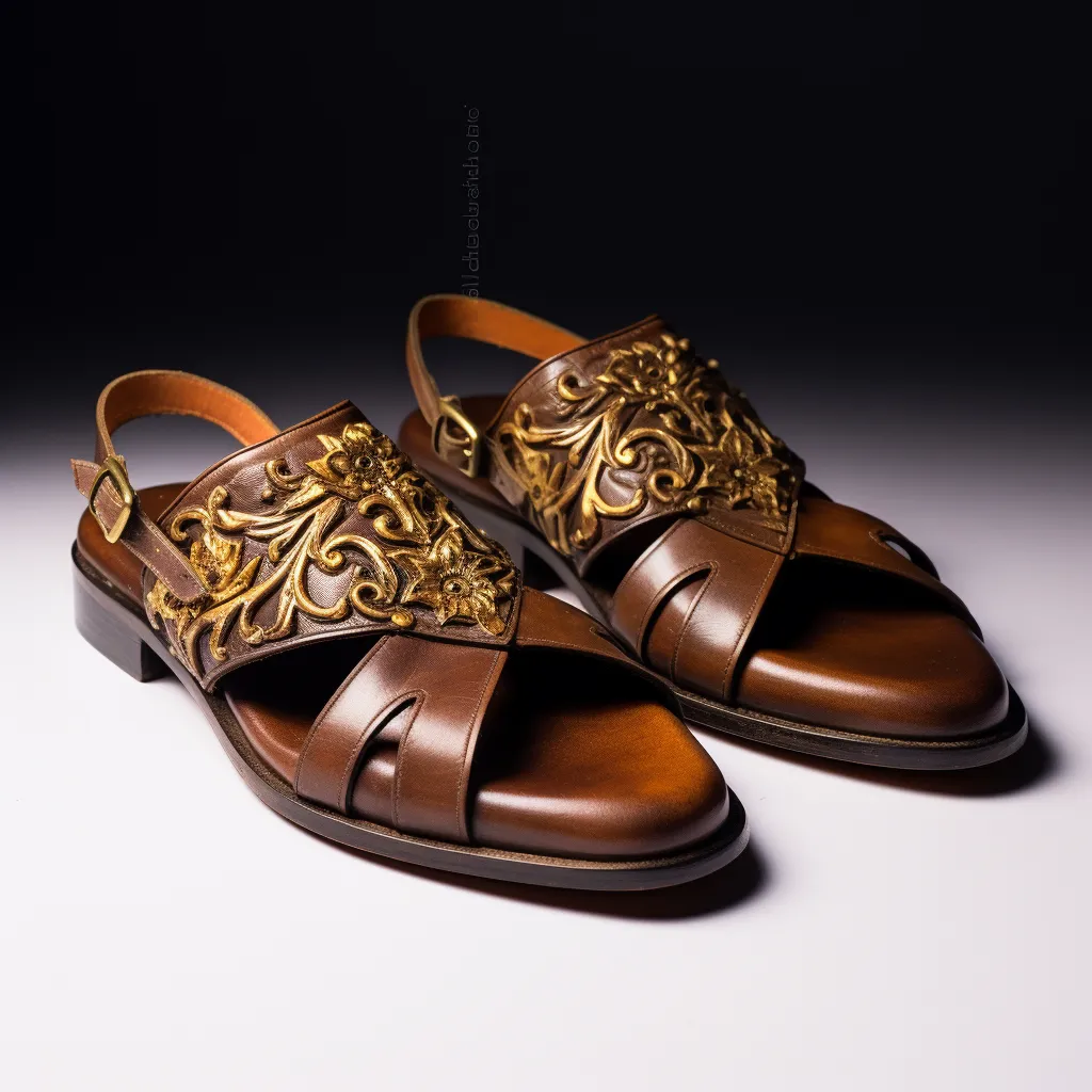 Burgundy Leather Hand Work Zardozi Peshawari Loafers | Wedding Shoes for Groom | Shoes for Haldi Mehendi Sangeet sold by Costoso Italiano