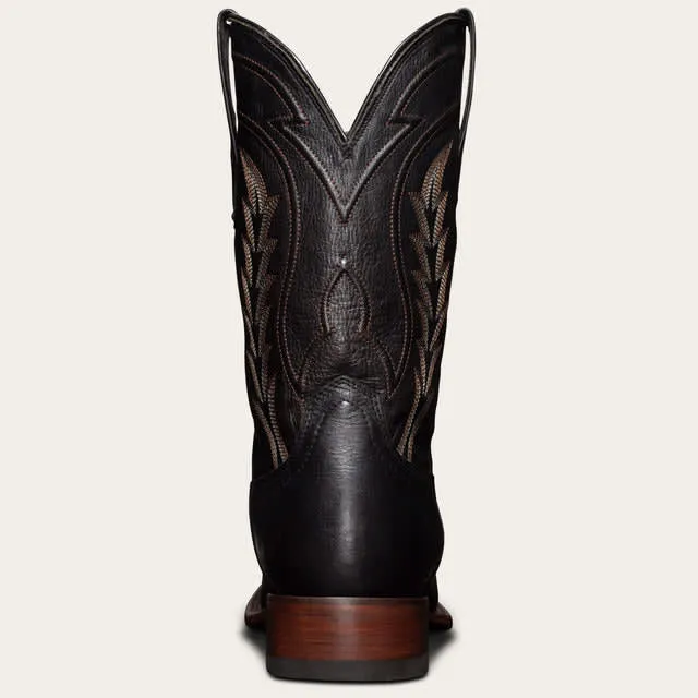 Black Leather Albany Slip On Zipper Western Cowboy Boots sold by Costoso Italiano product image thumbnail 3