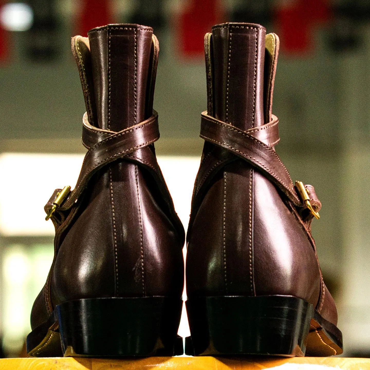 Brown Leather Raja Rambles Slip On Jodhpur Boots - Summer 2024 Collection sold by Costoso Italiano product image thumbnail 5