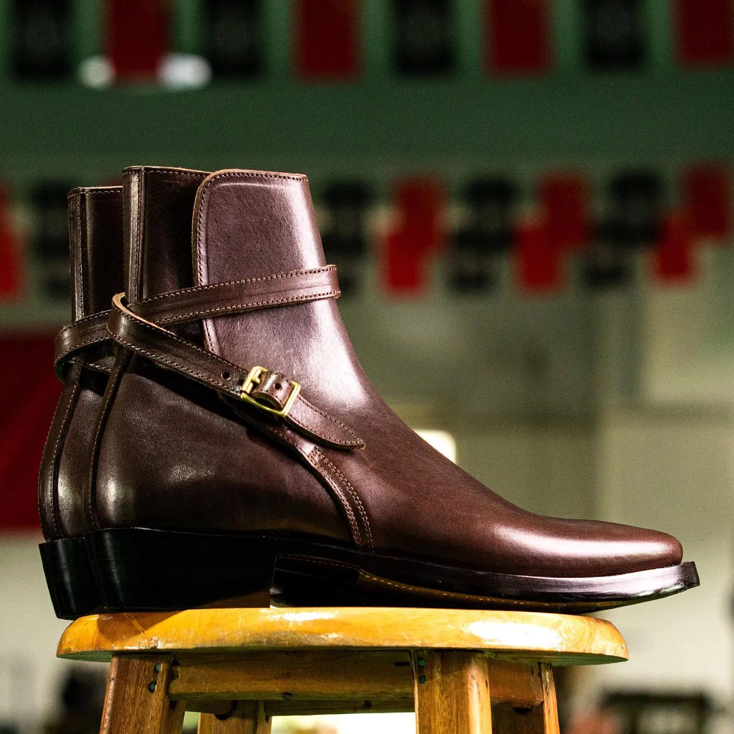 Brown Leather Raja Rambles Slip On Jodhpur Boots - Summer 2024 Collection sold by Costoso Italiano product image thumbnail 3