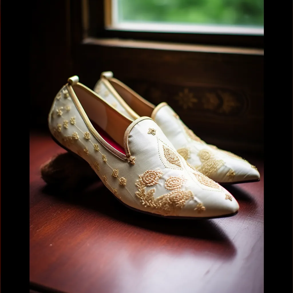 White Velvet Hand Work Zardozi Peshawari Loafers | Wedding Shoes for Groom | Shoes for Haldi Mehendi Sangeet sold by Costoso Italiano