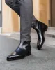 Black Leather Amarante Slip On Jodhpur Boots sold by Costoso Italiano