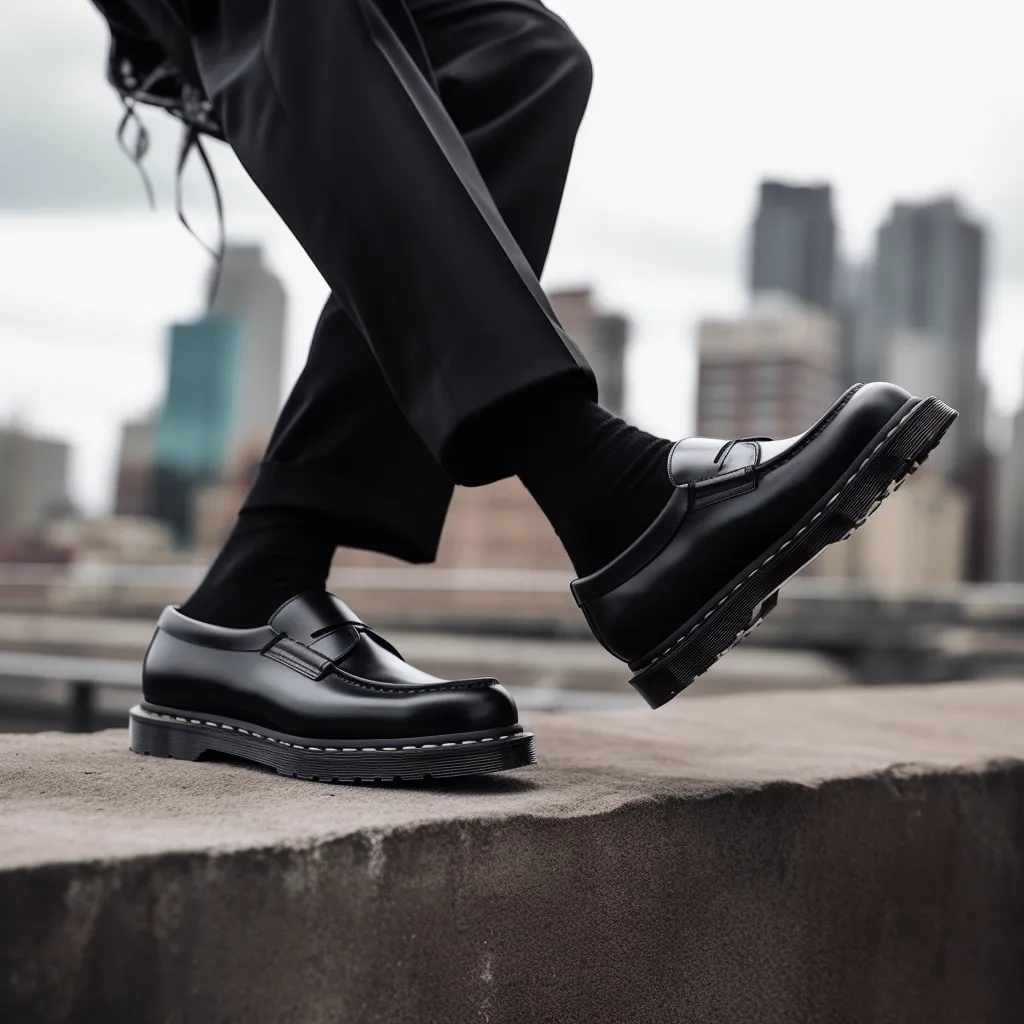 Black Alistair Slip On Chunky Loafers - Comfort First Edition sold by Costoso Italiano